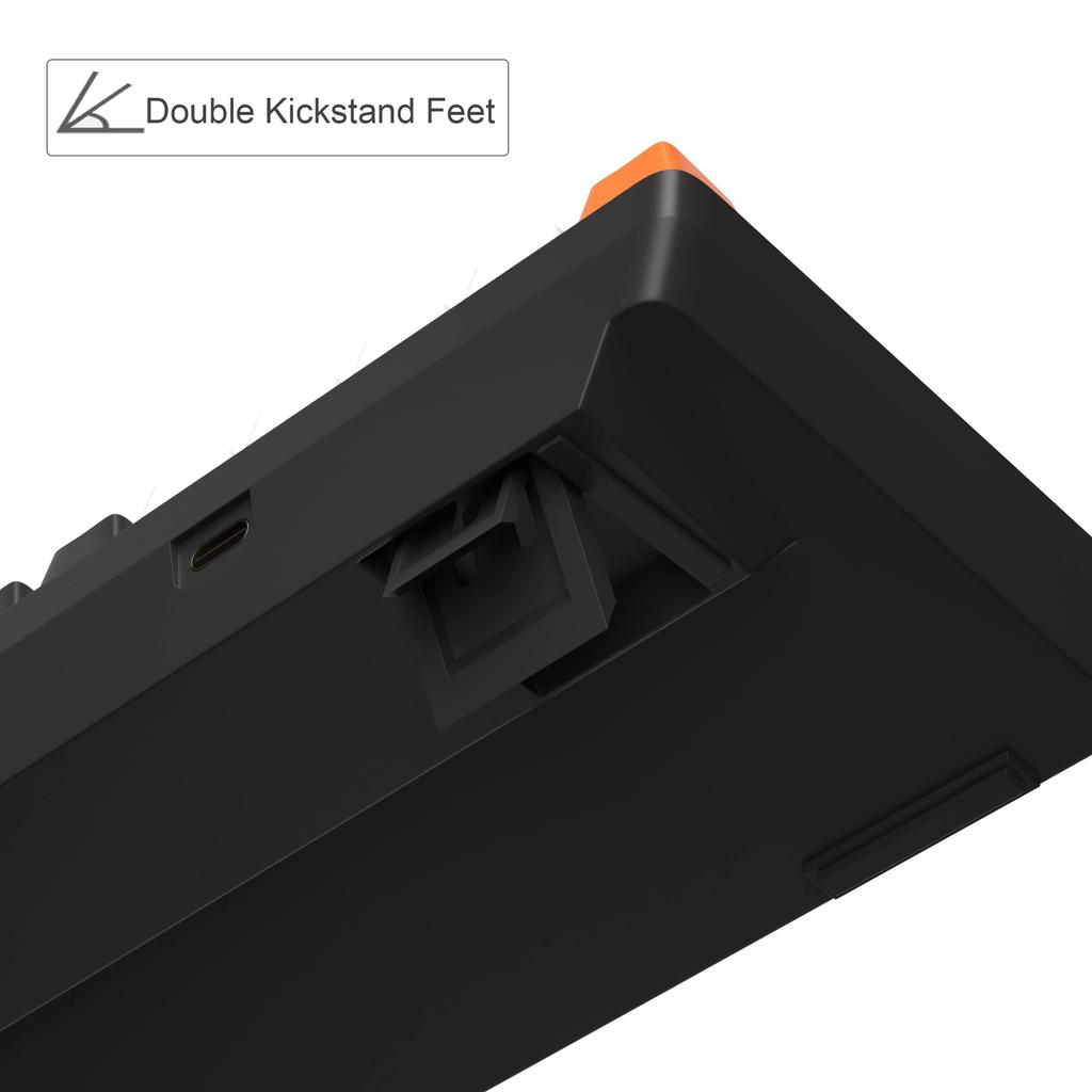 MageGee Portable Mechanical Gaming Keyboard LED Backlit Compact 68 Keys Mini Wired Office Keyboard with Red Switches for Windows Laptop PC Mac 60%