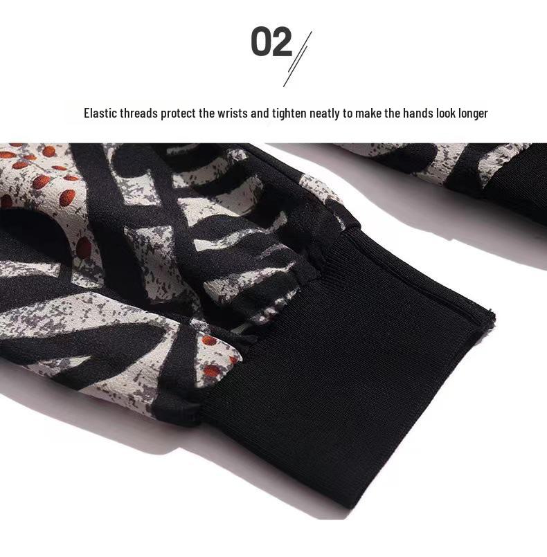 Женская бейсбольная куртка из шифона в стиле ретро — легкая, с длинными рукавами, защита от солнца для весны и лета