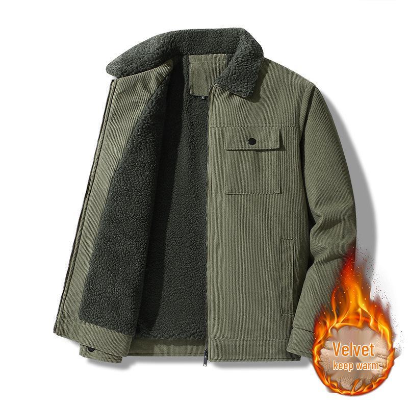 Men's Winter Corduroy Jacket with Lambswool Lining