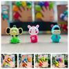 5pcs Colorful Mini Animal Hand Puppet Safety Doll Finger Puppet Toy Set Fun   Parent-Child