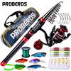 Fishing Pole Set Long-distance Throwing Lure Rod Spinning Fishing Reel Fishing Tackle Kit With Storage Bag