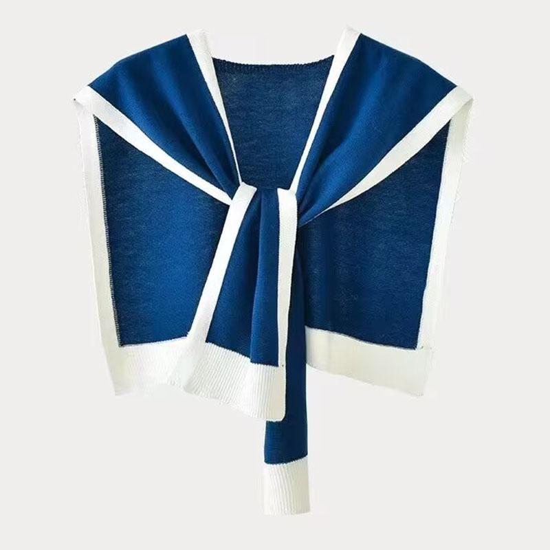 Fashion Warm Fake Collar Scarf Sailor Women Detachable False Collar Shawl Wrap Scarf Tie Women Clothes Neckwear