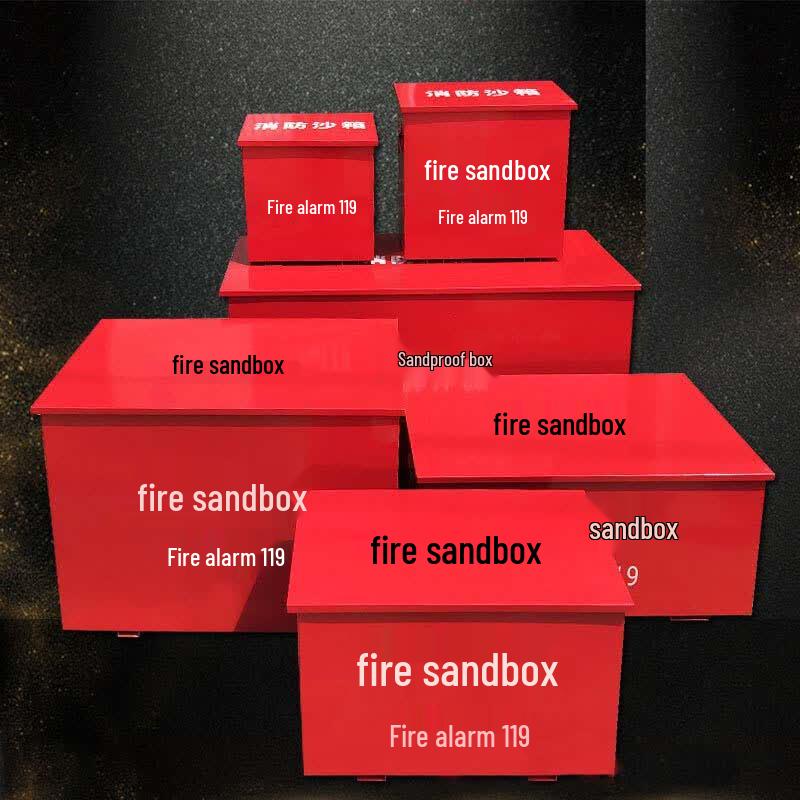 Heavy-Duty Fire Sand Box with Wheels