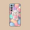 Милый Мишка Чехол для Телефона Samsung Galaxy S25 S24 S23 S22 S21 S20 Note20 Plus FE Ultra Цветная Печать Красивый Роскошный
