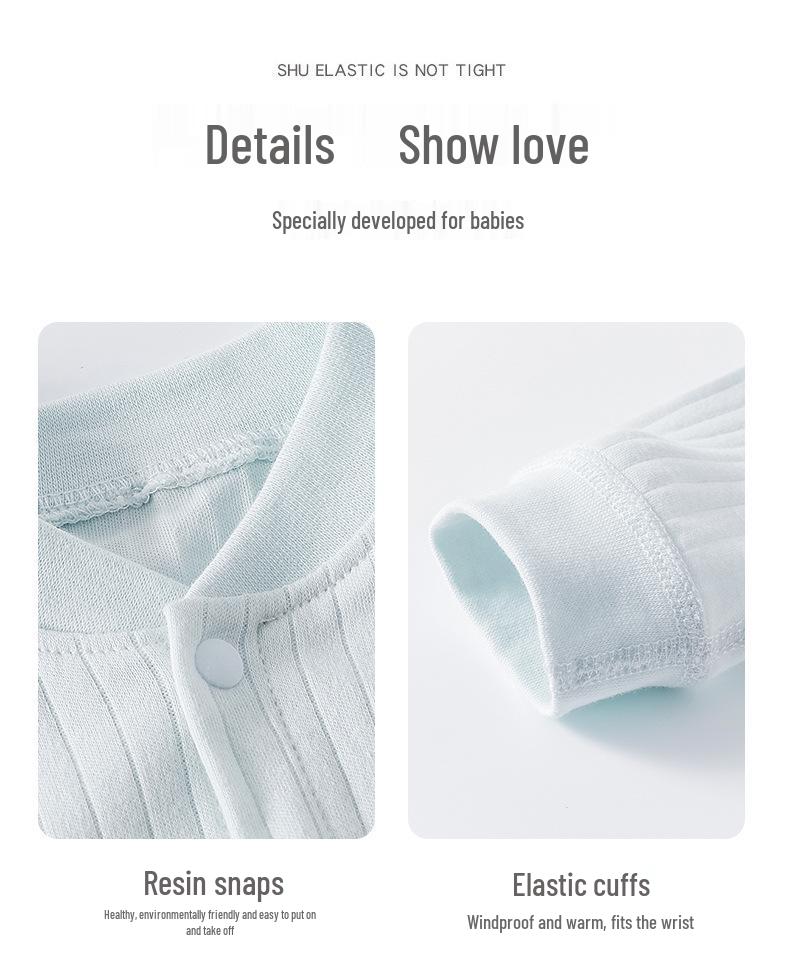 Унисекс детский ромпер: Чистый хлопок, Четыре сезона, Комфорт с кондиционером, Идеально для весны и осени.