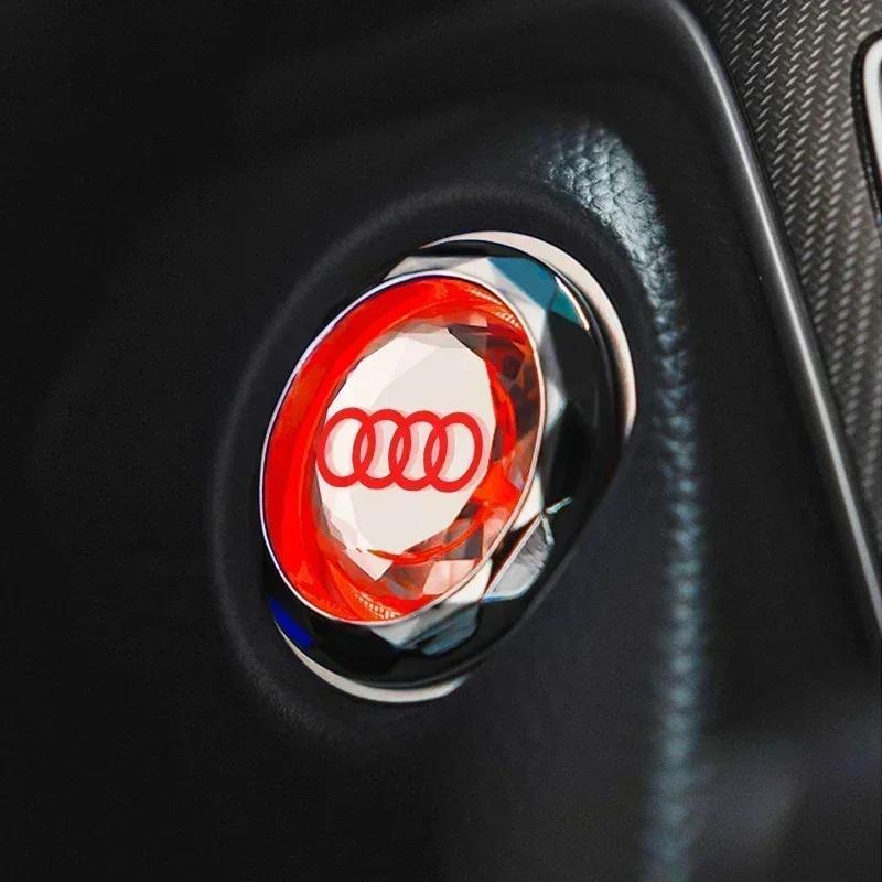 Car 2025 A4 A6  A8 For tt Car Interior One-click Start Button Ignition Switch Protective Sticker for tt A1 A3 8P 8V A4 A5 A6