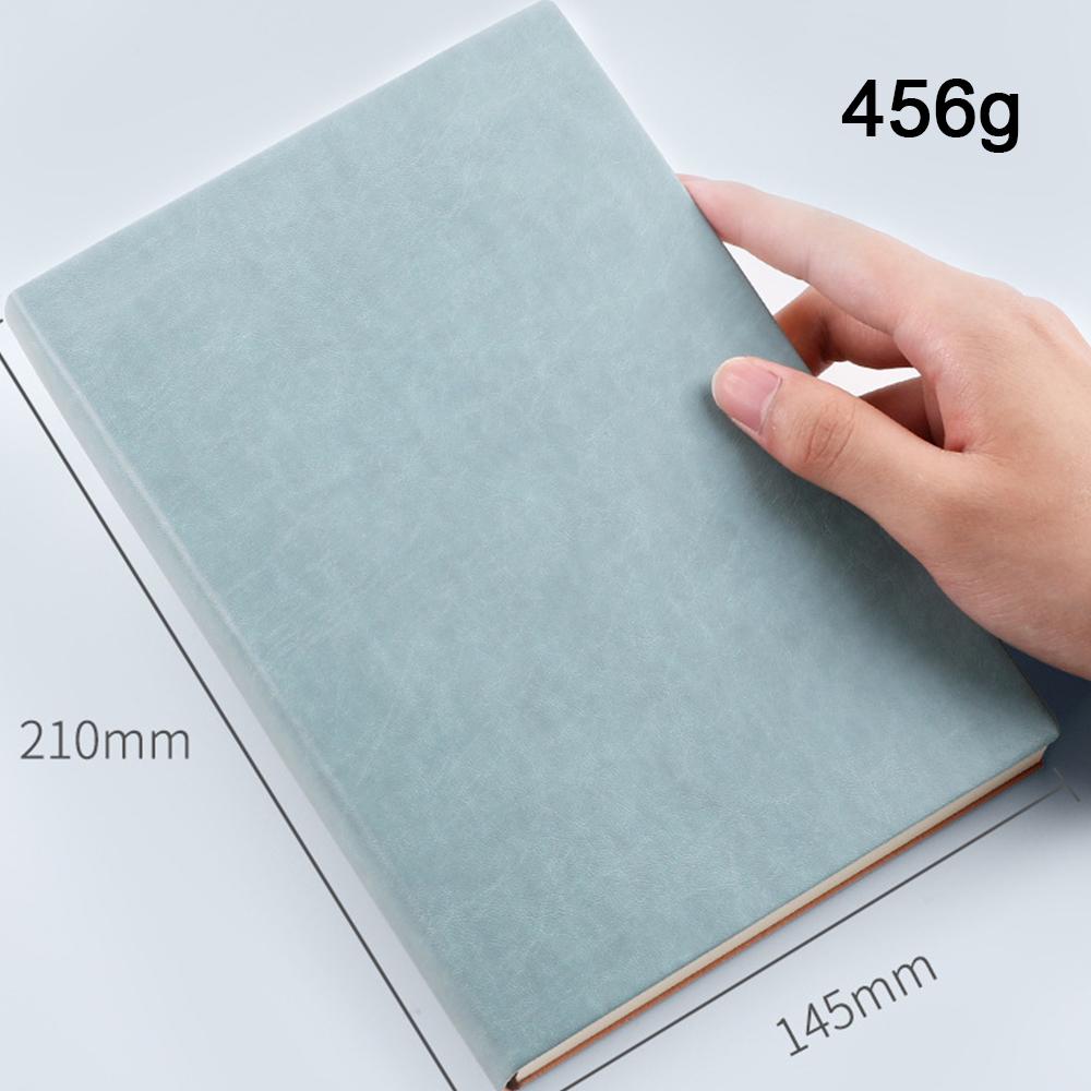 (Free Logo Engraving) A5 Soft Leather Blank Notebook, Solid Color Notepad, Business Meeting Record Book, Student Diary, Travel Log
