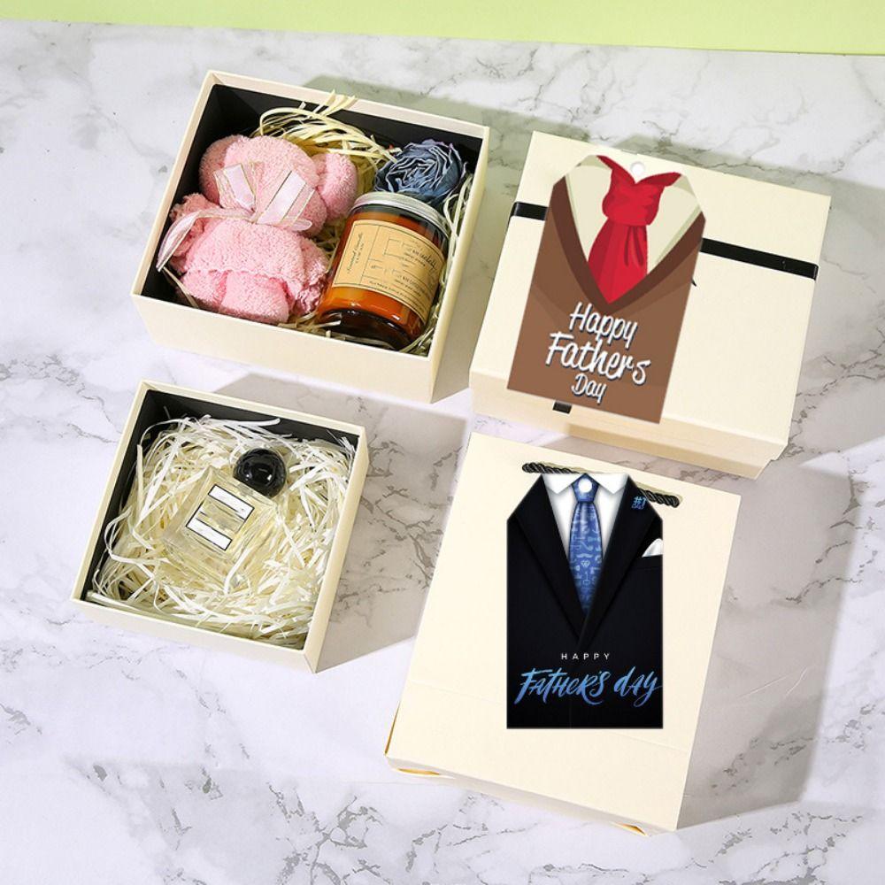 Colorful Neckties Hanging Label Paper Father's Day Ornament Father's Day Tie Tag  Party Favors