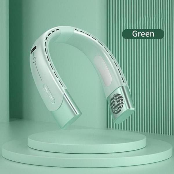 Новый подвесной вентилятор на шею, портативный кондиционер, USB 4000 мАч, перезаряжаемый воздушный охладитель, 5-скоростной электрический вентилятор для улицы