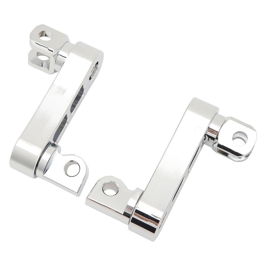 Motorcycle Foot Peg Highway Bracket 360 Degrees  Adjustable Rugged Foot Peg Extension Bracket for Touring Electroplated