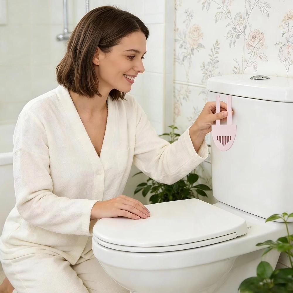 Anti-Slip Toilet Tank Cleaning Tablet Holder Plastic Bleach Tablet Bracket Bathroom