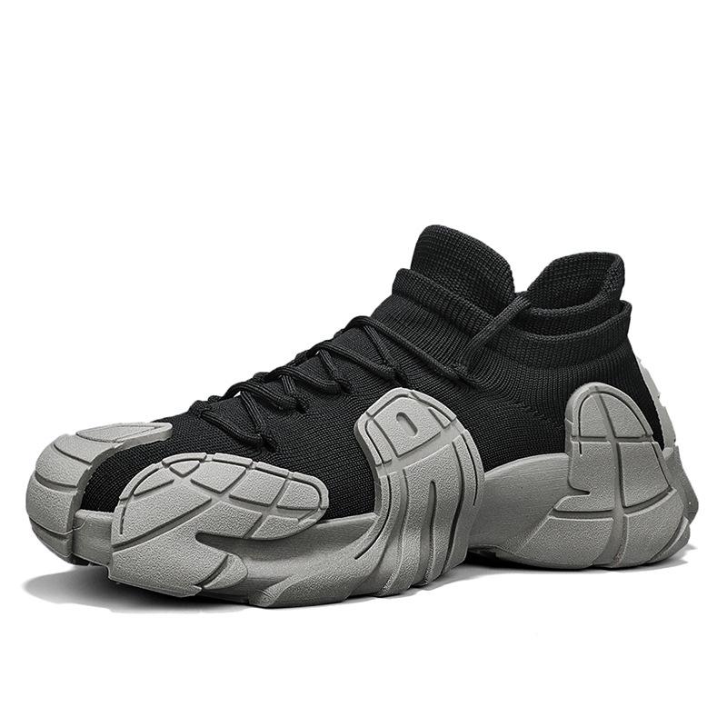 Лето 2024 г. Повседневная спортивная обувь для пар — дышащая, толстая подошва, в стиле носков Octopus для мужчин