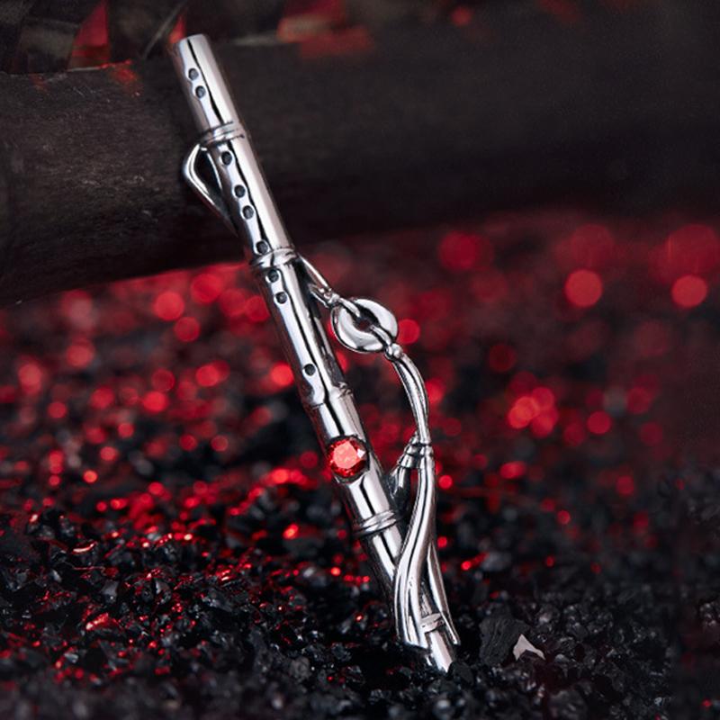 Классический минималистский аниме периферийное ожерелье кулон орнамент крест флейта колье кулон ожерелье для женщин ювелирные украшения