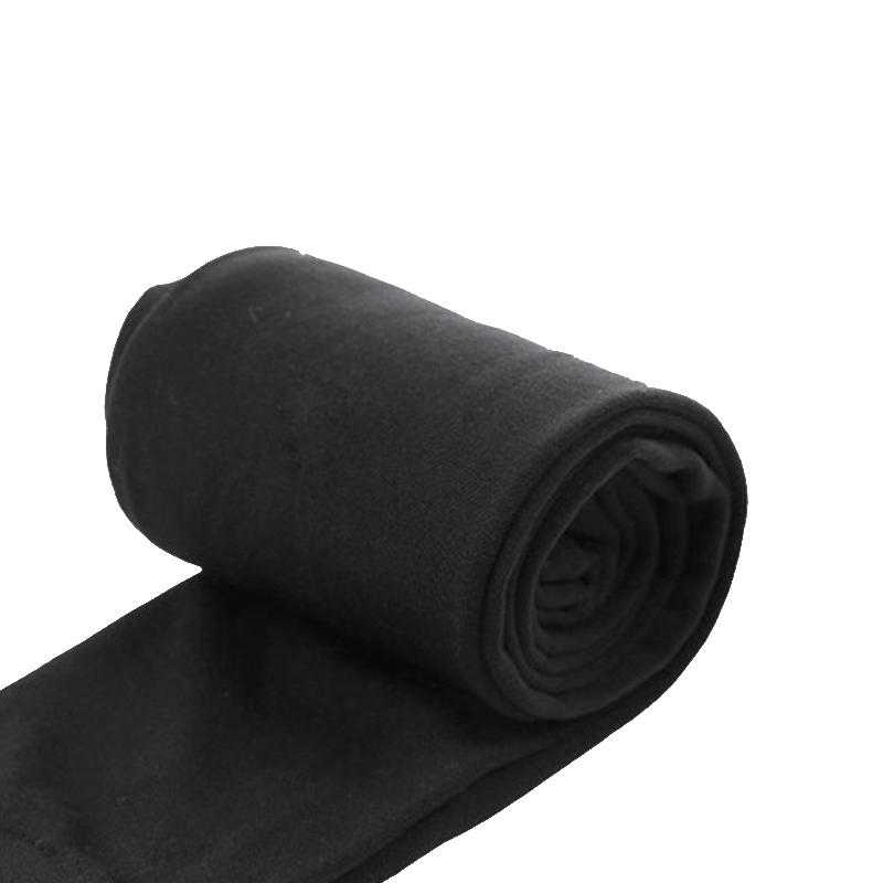 1 пара женских термоколготок на всю стопу, теплые, однотонные, зимние, из полиэфирного волокна, с толстым флисовым подкладом, женские длинные брюки