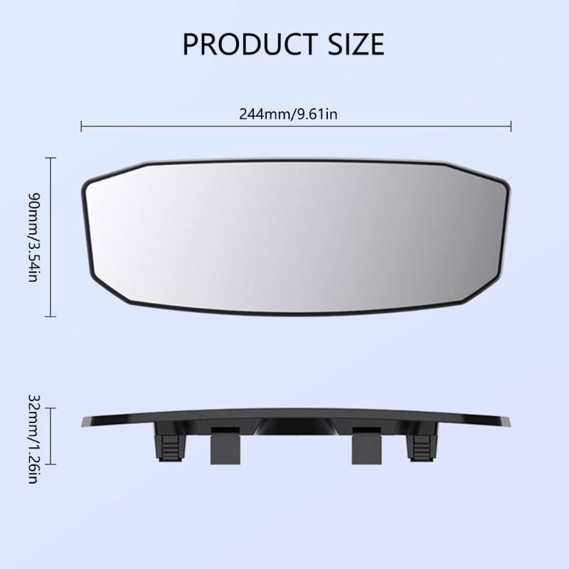 Enhancing Safety Full Sight Car Rear View Mirror with Wide Curved View, for Infant Supervision, Parents and New Drivers
