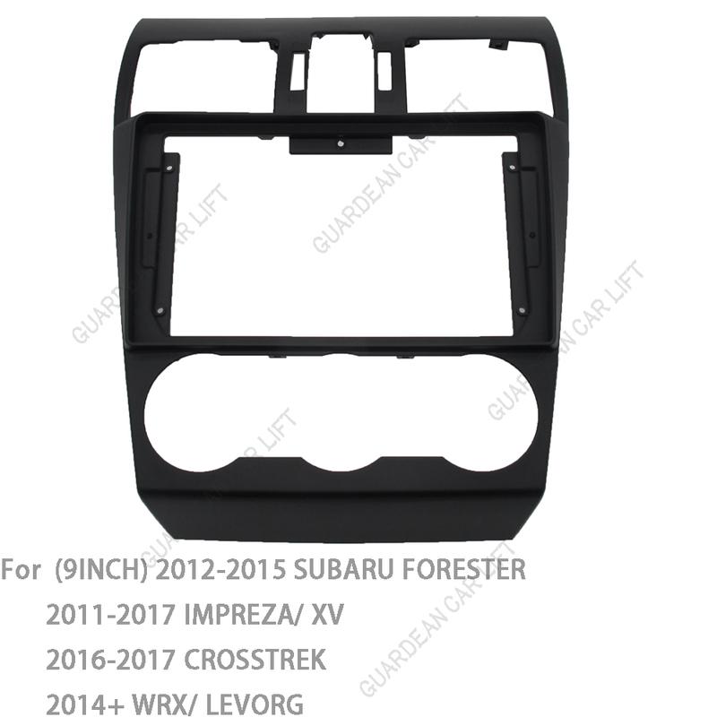 Для SUBARU FORESTER IMPREZA XV CROSSTREK WRX LEVORG 2013+ Панель для установки магнитолы DVD-плеера в приборную панель Рамка 9-дюймовая Декоративная панель для радио подходит