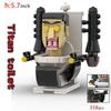 Moc Skibidi Toilet Figures Model Blocks Titan Cameraman Speakerman Construction Toys Party Halloween Decoration Boys Gifts