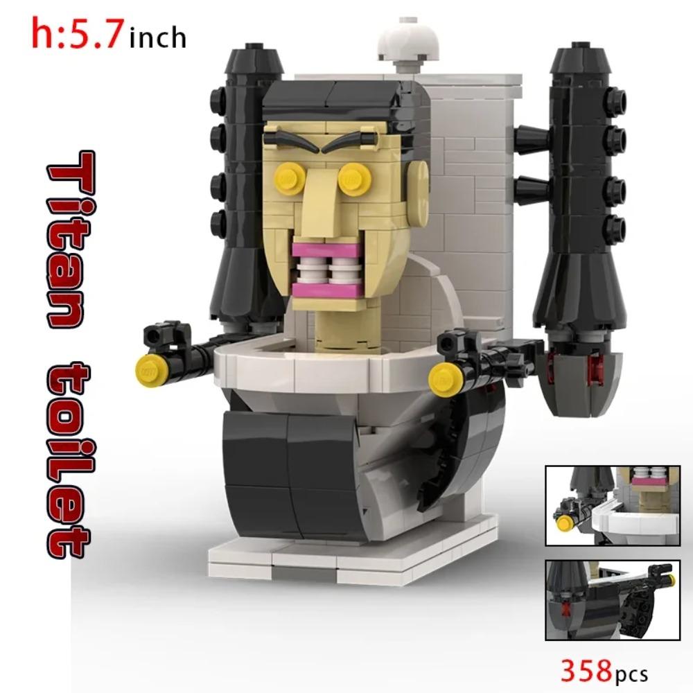 Moc Skibidi Toilet Figures Model Blocks Titan Cameraman Speakerman Construction Toys Party Halloween Decoration Boys Gifts
