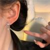 Роскошные серьги-снежинки из циркона для женщин, украшенные стразами, для девочек, подарок на вечеринку