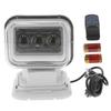 60W LED Searchlight Remote Control 360 Degrees  Adjustable 4800LM White Search Lamp IP67 Rainproof