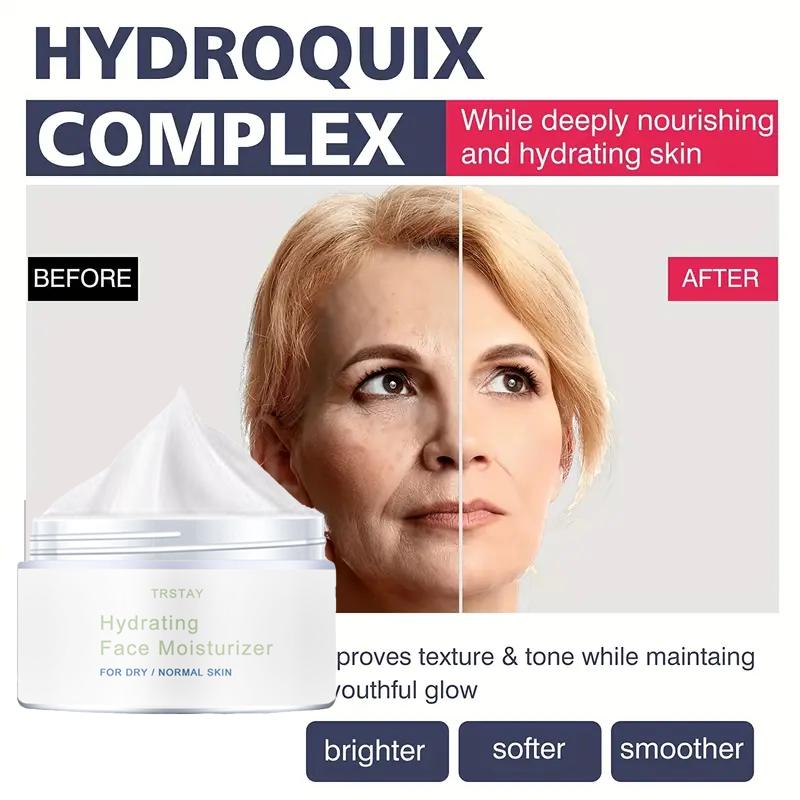 Увлажняющий крем для лица, который осветляет и укрепляет кожу, увлажняет ее и уменьшает тусклость.