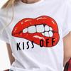 Футболки с принтом красных губ для женщин, модная клубная сексуальная футболка для губ, забавная летняя футболка с короткими рукавами, женская футболка