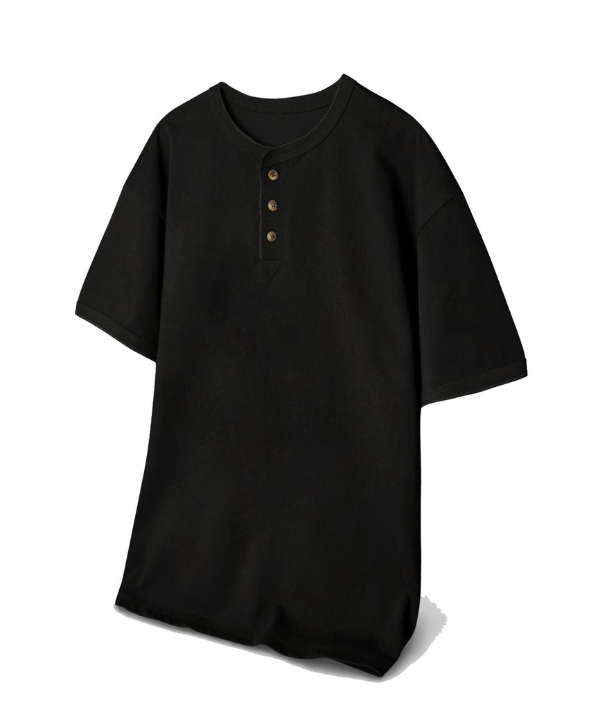 UNLC Cotton Henley Neck Half Sleeve 5Color