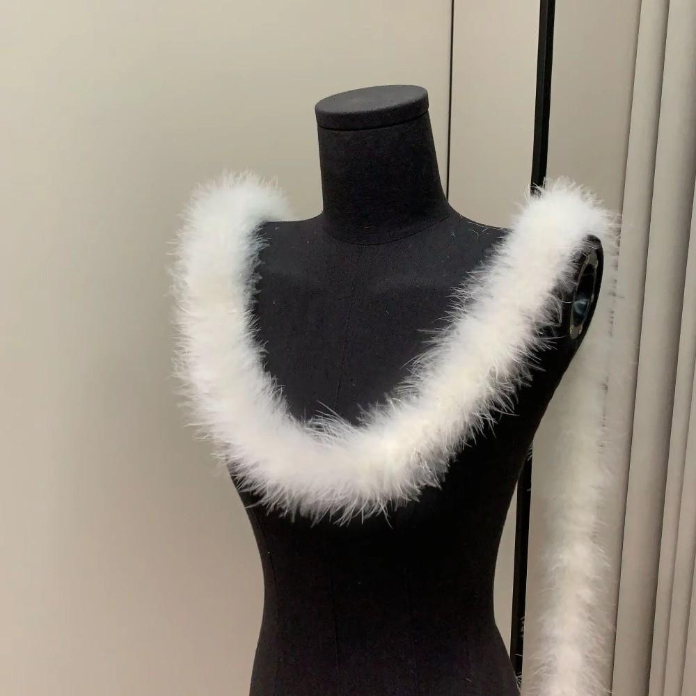 Декоративная полоса 2 метра Манжетная полоса Искусственный мех Пушистая отделка DIY Одежда Шитье Домашний декор Искусственный мех Декорация