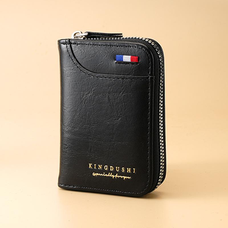 Новый мужской кошелек Мужской короткий кошелек Модный молодежный кошелек Большой вместимости Кошелек на много карт
