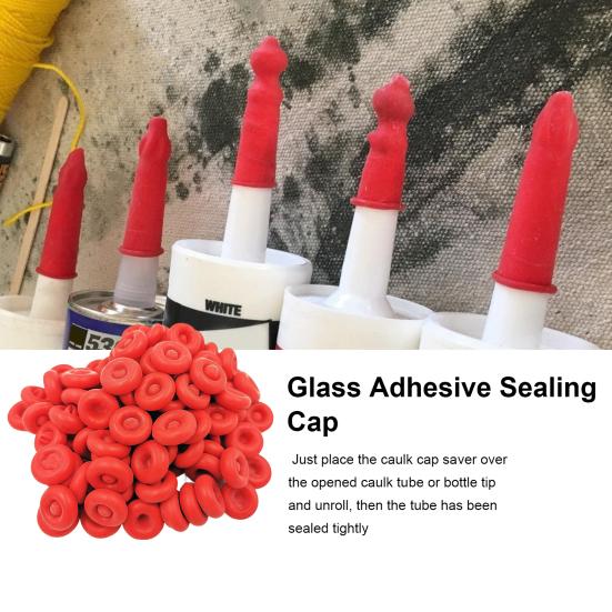 1 упаковка уплотняющей крышки, удобная, хорошая прочность, износостойкая эмульсионная уплотнительная крышка для стекла, клея, товары для дома