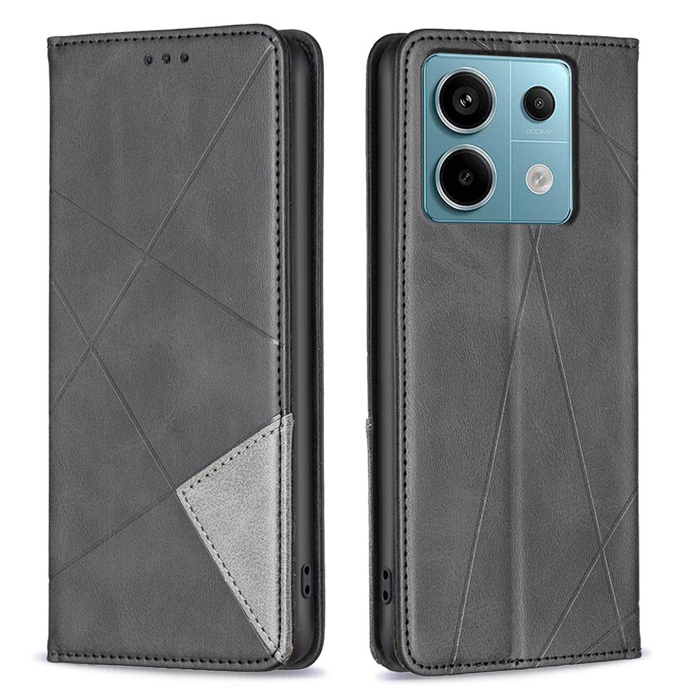 For Xiaomi Redmi Note 13 Pro 4G/Poco M6 Pro 4G Case PU Leather Card Slots Flip Phone Cover