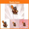 Cartoon Eyecatching Character Pin Brooch In Alloy With Cute And Angry Tree Style Stump