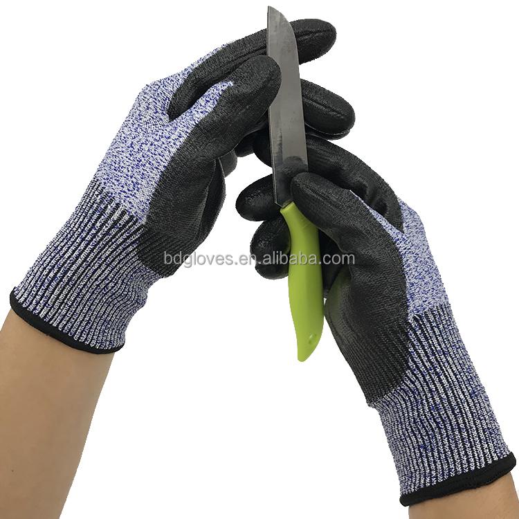 Precision-Crafted Men's Anti-Cut Gloves Snug-Fit Micro-Foam Nitrile Coating for Enhanced Durability and Comfort
