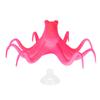 Silicone Artificial Fluorescent Simulation Octopus Aquarium Fish Tank Decoration(Red)