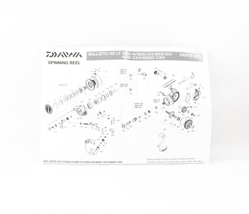 Daiwa Reel Spinning 25 Ballistic HD LT2500-H (4573)