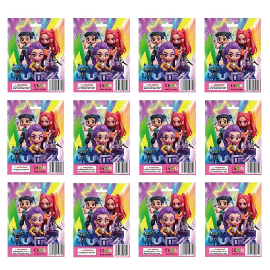 24pcs Random Blind Box Anime KPop Demon Hunters Girl Group RUMI MIRA ZOEY Figure Action Pvc Models Toy Ornaments Gifts