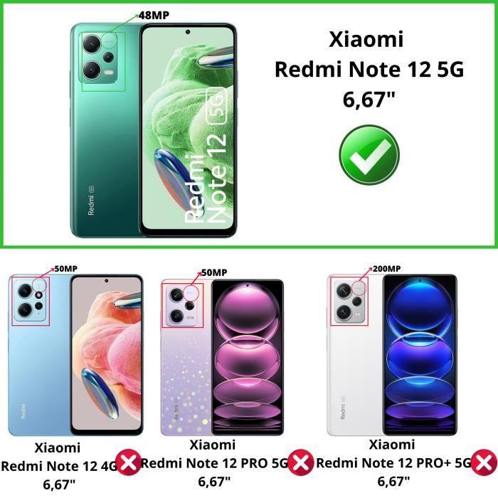 Coque pour Xiaomi Redmi Note 12 5G - Antichoc Protection TPU Souple Transparent Phonillico®