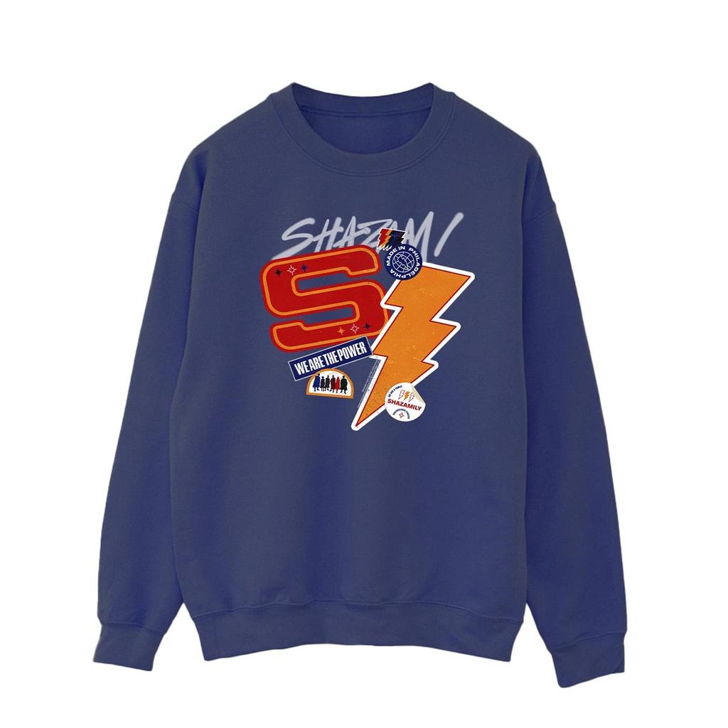DC Comics Mens Shazam Fury Of The Gods Sticker Spam Sweatshirt