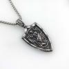 Подвеска из нержавеющей стали Guardian Shield, винтажное мужское ожерелье из титановой стали, греческий бог войны, аксессуары для свитера и цепочки