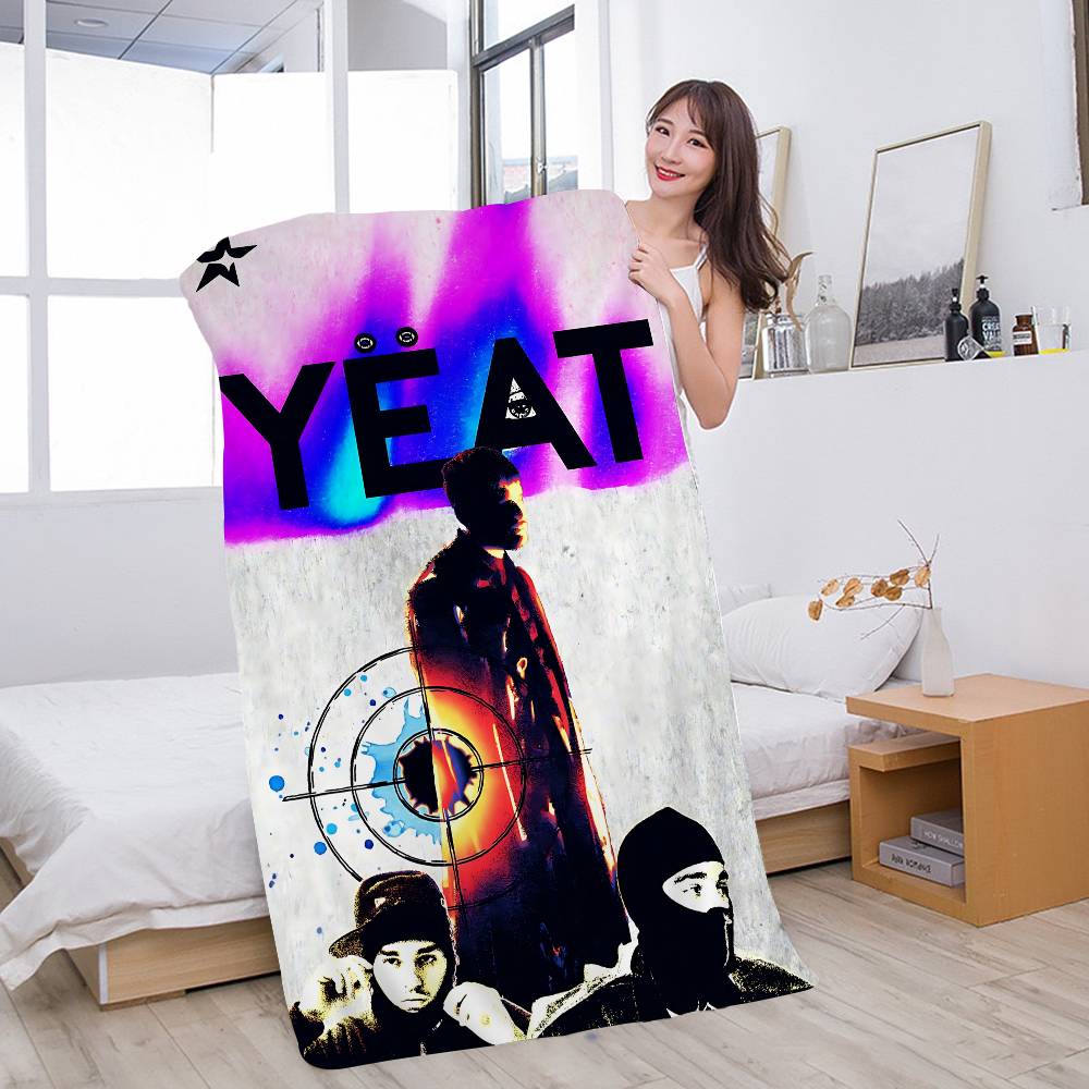 American Pop Hip Hop Rapper Yeat Microfiber Printed Beach Towel Mountain Climbing Yoga Beach Swimming Running Soft Towel