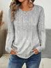 2026 New Women's 3D Printed Floral Print T-Shirts Fashion Long-Sleeved Round Neck Tops Spring and Autum Casual Female Clothing