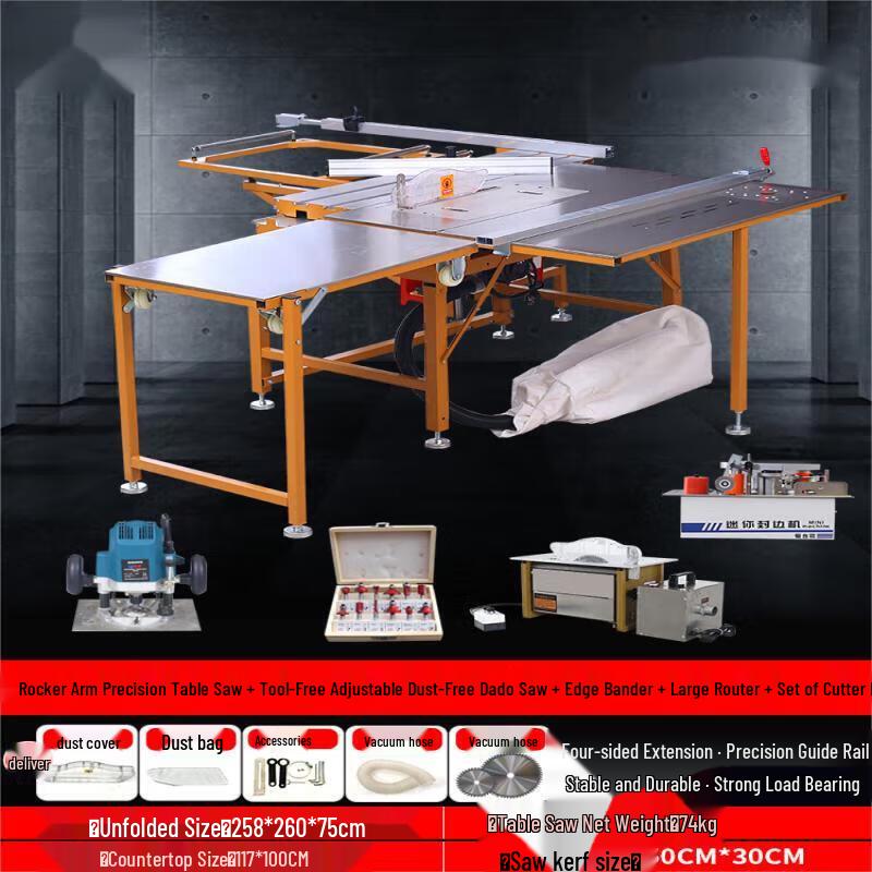 Xijiaer Precision Multi-functional Folding Saw Table CN plug (adapter included)