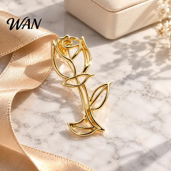 Golden Plated Alloy Pins Hollow Metal Bird Flower Brooch, Silver Lapel Artistic Brooches Pin, Decorative Accessory for Suits Coats Dresses Bags