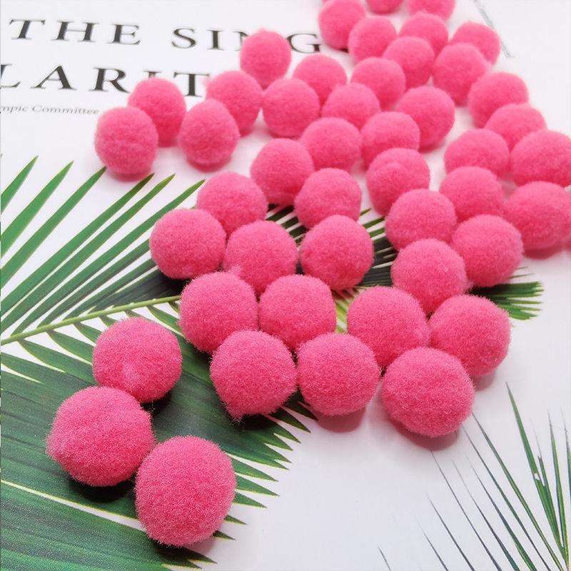 Разноцветные эластичные помпоны для поделок своими руками для детей - плюшевые, красочные шарики для творческих проектов и украшений