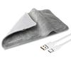 Электрическая грелка USB 5 В для снятия спазмов и боли в спине, грелка с кабелем 59 ДЮЙМОВ, мини-одеяло с подогревом, 19,6*11,8 ДЮЙМОВ, серая