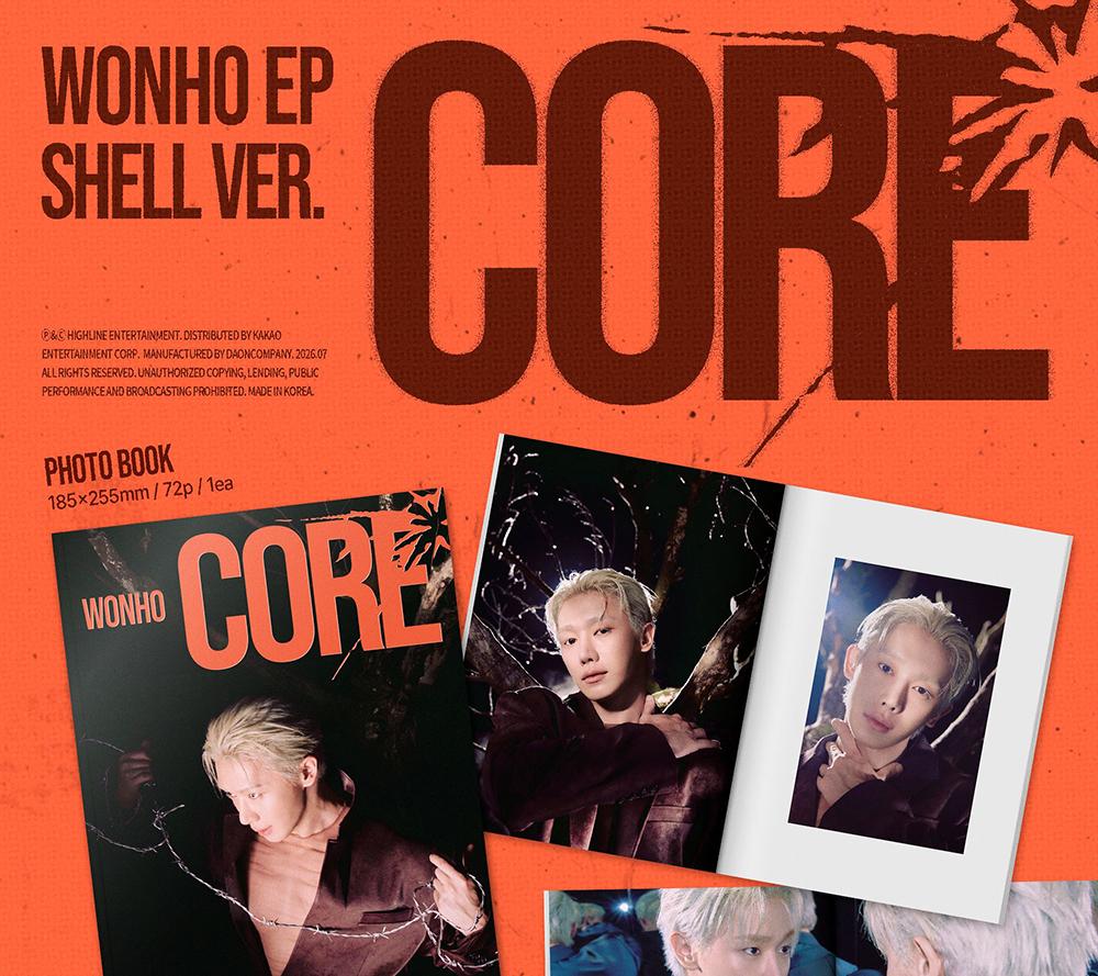 [POB] WONHO [CORE] EP Альбом (СЫРОЙ / В ОБОЛОЧКЕ / ТРЕЩИНА ver.)