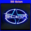 5D автомобильный светодиодный светильник с логотипом Scion, светодиодный светильник для эмблемы 5d, лампа-эмблема для Scion, 12,5 см X 8,5 см, белый, красный, синий