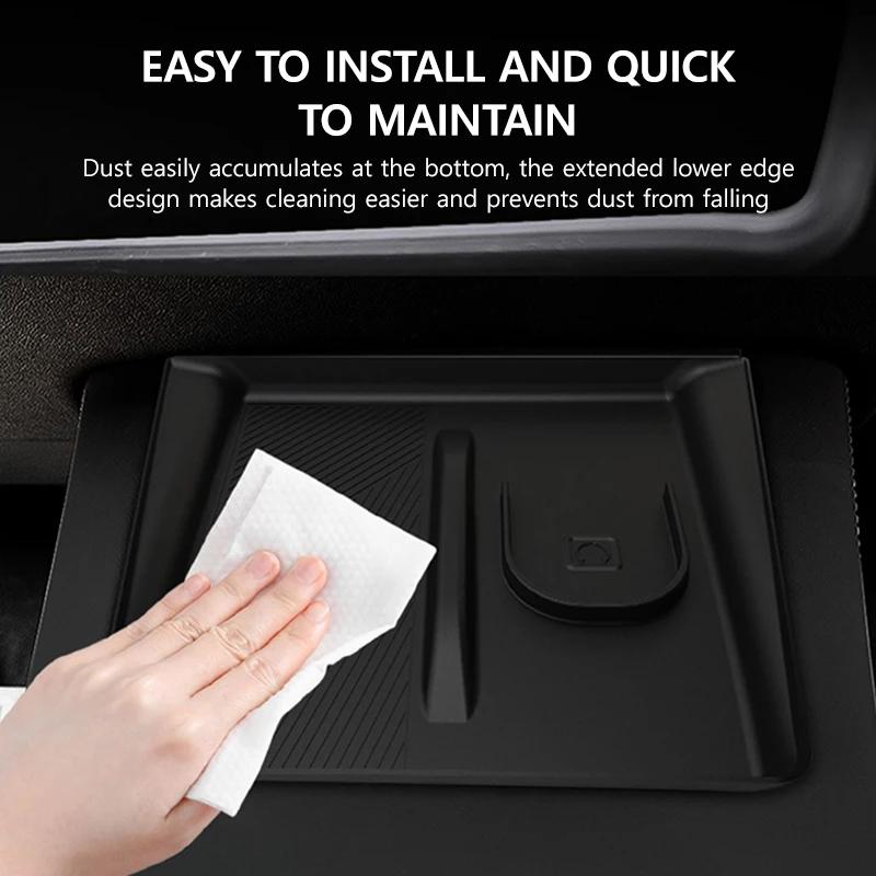 Автомобильная беспроводная зарядка 2-в-1 силиконовый коврик для Tesla Model Y Juniper 2025 противоскользящие аксессуары для мобильного телефона и наушников