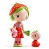 Кукла DJECO Tinyly Berry Lila Ролевая игра Развивающая игрушка Милая Стильная Скандинавская Монтессори Возраст 4 5 6 7 8 9 10 Девочки Подарок на поступление в детский сад Школа