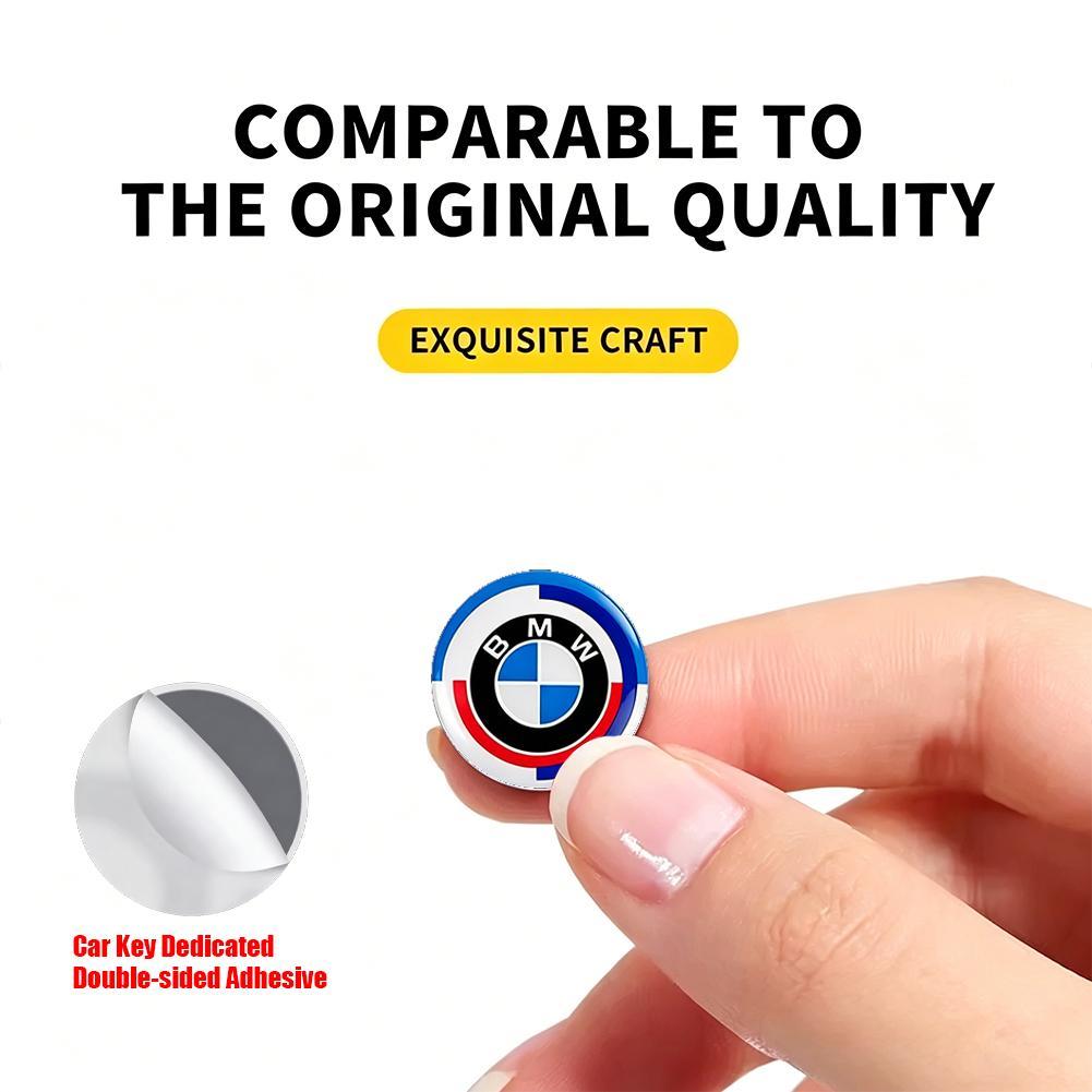 BBIL9 11/14MM 3D Badges Car Key Shell Stickers Remote Control Decal for BMW F32 E60 E46 E90 E91 E92 E93 E87 F01 F20 F30 G80 G06 G07 M5